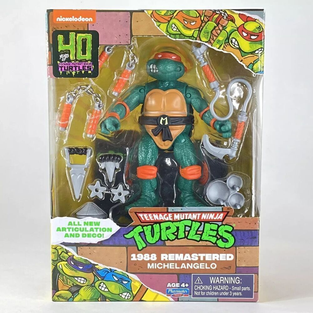 TMNT Teenage Mutant Ninja Turtles 1988 Remastered Michelangelo Exclusive 2024